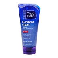 Clean And Clear Blackhead Eraser Scrub, Oil Free - 5 Oz, 6 Pack