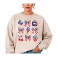 thumbnail image 2 of 4th of July Patriotic Sweatshirt for Women & Kids USA Red White Blue Family Matching Crewneck Sand Sweatshirt Adult Large, 2 of 7