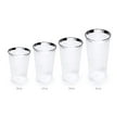 thumbnail image 3 of " OCCASIONS " 100 Pieces Wedding Party Disposable Plastic Tumblers Cups (12 oz, Clear & Silver Rimmed Tumbler), 3 of 3