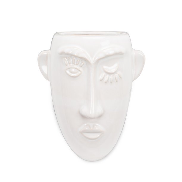 Set of 1 Long Face Wall Planter
