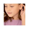 thumbnail image 4 of 925 Sterling Silver 4mm CZ Stud Screw Back Solitaire Earrings Young Girls Teens, 4 of 7