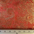 Metallic Paisley Gold Brocade Fabric 60