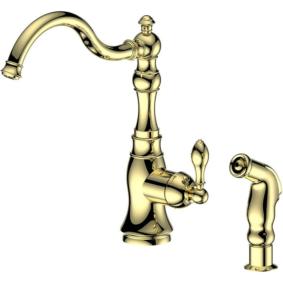 ZLINE Renoir Kitchen Faucet in Polished Gold (REN-KF-PG)