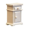 thumbnail image 2 of Mesita de noche de madera a escala 1:12, mesita de noche DIY para dormitorio, armario con cajón de almacenamiento, soportes de noche para casa de, 2 of 9