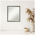 thumbnail image 5 of Amanti Art Theo Black Silver Narrow Beveled Wood Bathroom Wall Mirror, 5 of 10