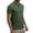 59 Army Green, variant on guisaled Work Shirts for Men Summer Short Sleeve Notch Collar Henley Dress Shirt Classic Fit Basic Solid Color Golf Shirts