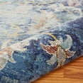 thumbnail image 5 of LR Home Ada 5' x 8' Navy Blue Floral Durable Indoor Area Rug, 5 of 9