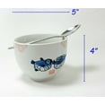 thumbnail image 5 of ERROR [Set of 2] Japanese Porcelain Ceramic Bowls w Chopsticks Ramen Soup Noodle Porridge Menudo Ramen Udon Pasta Cereal Ice cream Pho Rice Instant Noodle ~ We Pay Your Sales Tax (Puffer Fish) EHD, 5 of 6