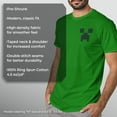 thumbnail image 6 of Men's Minecraft Faux Pocket Creeper  Graphic Tee Kelly Green 2X Large, 6 of 10