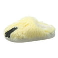 thumbnail image 5 of Cute Fuzzy Slippers for Women Indoor Outdoor Memory Foam House Shoes Furry Soft Warm Cozy Bedroom Foot Slip on, 5 of 7
