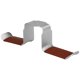 thumbnail image 2 of Soporte para auriculares Soporte para auriculares Gancho para colgar Escritorio Mesita de noche Aleación de aluminio Estante para colgar, Almohadilla de piel sintética, Plata Vogacara EL001441-02, 2 of 2