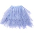 thumbnail image 1 of Jupe Tutu en Tulle Solide pour Femmes Taille Élastique Jupe Longue en Filet, 1 of 3