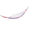 thumbnail image 2 of Hamac en Maille de Nylon Coloré Rouge et Bleu pour Jardin Extérieur Accessoires de Camping, 2 of 5