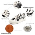 thumbnail image 3 of JENN ARDOR Women's Canvas Sneakers Low Cut Lace Up Slip On Fashion Walking Shoes Comfortable Breathable Lightweight Flats, 3 of 8