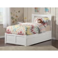 thumbnail image 6 of Metro Twin Extra Long Bed with Footboard and Twin Extra Long Trundle in White, 6 of 7