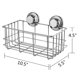 thumbnail image 4 of Cesta de baño profunda, estante de ducha con ventosas, organizador de baño, cesta de almacenamiento, 4 of 7