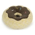 thumbnail image 6 of TrustyPup Tough 'N Fun Chocolate Donut Durable Plush Squeaker Dog Toy with Chew Guard Technology, Brown, Large, 6 of 11
