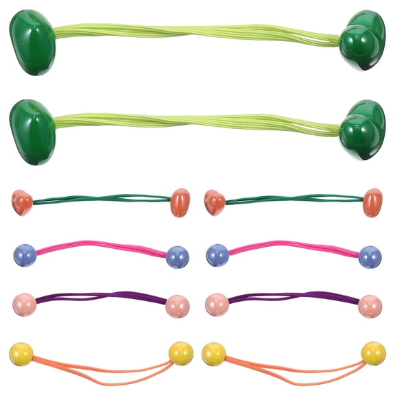 KONTONTY 10pcs Ball Hair Ties for Elastic Ponytail Holders Cute Hair Accessories for All Hairstyles and Occasions