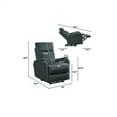 thumbnail image 7 of ARCTICSCORPION Ergonomic Design Power Recliner Chair with USB Port, Adjustable Footrest, Dark Gray, 7 of 7