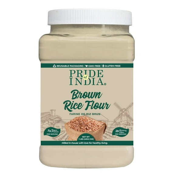 Pride of India Brown Rice Flour, 1 lb
