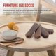 thumbnail image 4 of Juego de 24 protectores de patas de muebles, calcetines de punto para muebles, protectores de suelo para patas de sillas para evitar arañazos., 4 of 4