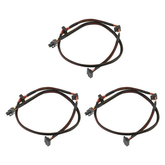 3X Modular PSU 6Pin to 3-Port Power Cable 18AWG Wire 80cm for NP ECO Series