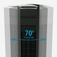 Vornado 4T Oscillating Tower Fan with Remote Control, 40" Tall, Black