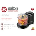 thumbnail image 3 of Salton Essentials - Mini Electric Chopper with 1.4 Cup Capacity, 100 Watts, Black, 3 of 3