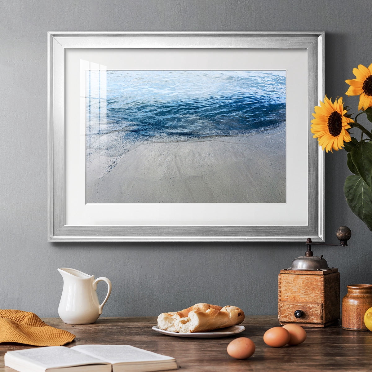 Aegean Blue Water Premium Framed Print - Ready to Hang