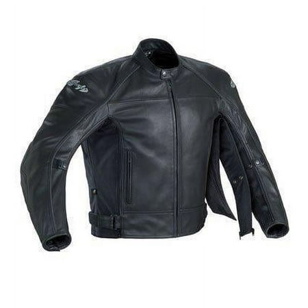 Joe Rocket 'Sonic 2.0' Mens Black Leather Motorcycle Jacket Black