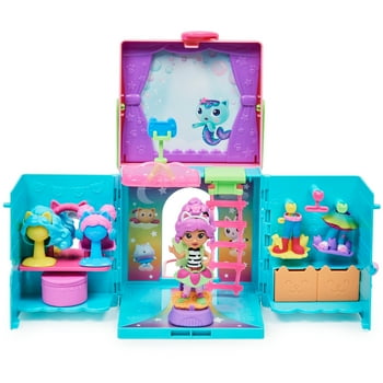 Gabbys Dollhouse, Rainbow Closet Portable Playset with a Gabby Doll