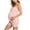 Pink, variant on 2 Piece Women's Maternity Nursing Pajamas Set, Built-in Bra Adjustable Strap Cami Top and Shorts Loungewear, Breastfeeding Sleepwear for Pregnancy