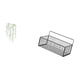 thumbnail image 5 of Elegante adhesivo de pared con diseño de enredaderas y cesta organizadora de alambre metálico para baño, dormitorio o cualquier espacio de deco, 5 of 8