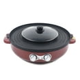 thumbnail image 2 of ChicHomey NEW Electric Shabu Pot Hot Pot Soup Pot Barbecue Grill Non Stick Teppanyaki Pot, 2 of 7