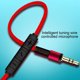 thumbnail image 3 of Cable de audio SUSUchens de 1,2 m con conector chapado en oro, control de volumen, conector macho de 3,5 mm a macho, cable auxiliar con micrófono para altavoz de coche., 3 of 8