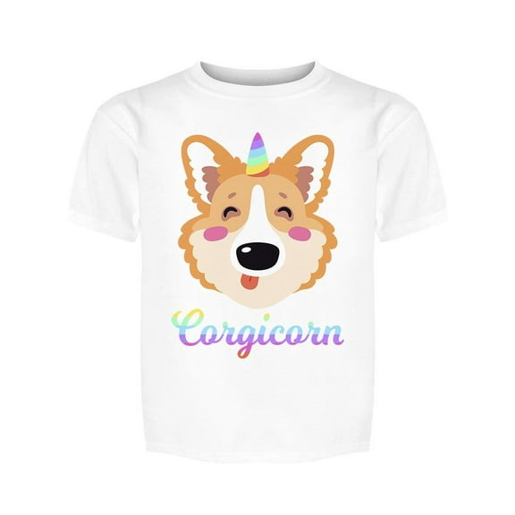 Smiley Corgicorn Tee Girl's -Image by Shutterstock