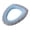 G, variant on O-Shaped Toilet Seat Pad Plush Warm Toilet Cover Cushion with Lifting Handle Washable Stretchable Fabric Protector for Winter in Gray and Beige