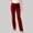 Red, variant on SNKSDGM Black Dress Pants Women Petite Length Women's Solid Color Stylish Casual Straight Leg Pants with Button Closure and Pockets Comfortable Work Trousers for Daily Commute Xl