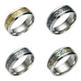 thumbnail image 6 of Cheers.US Stylish Men Titanium Steel Mens Ring Full Cz Wedding Band Man Ring, 6 of 7