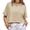 Khaki, variant on Womens Oversized Crop Tops Workout Short Sleeve T Shirts Summer Casual Loose Fit Basic Tee Shirts with Pockets