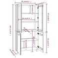 thumbnail image 4 of vidaXL Highboard HAMAR Solid Wood Pine White, 4 of 5