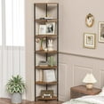thumbnail image 4 of Corner Plant Stand Shelf, 7 Tier Tall Plant Stand for Indoor Plants, Rustic Brown Corner Book Wall Decor Living Room, 64.7" Display Shelf for Bedroom, Bathroom, Small Space, 4 of 9