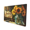 thumbnail image 3 of 12x18 inch Paintings On Canvas 'Sunshine' Slogan Sunflower Vase Home Decor,Garden Yard Decor Accessory,Living Room,Bedroom,Study,Kitchen Wall Decor Art Prints,For Flower Enthusiast Chic Gift, 3 of 6