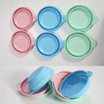 thumbnail image 4 of Laklulu Dog bowl Pet cat puppy food bowl plastic round no overflow, 4 of 5