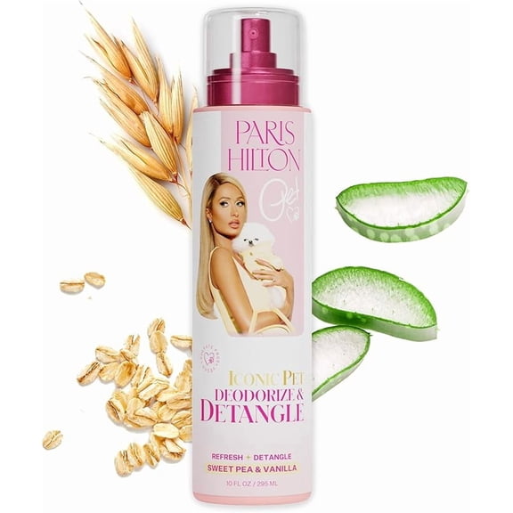 Paris Hilton Pet Iconic Pet Deodorize & Detangle Sweet Pea & Vanilla 295ml