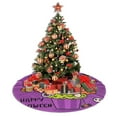 thumbnail image 4 of XMXY Halloween Christmas Tree Skirt, Cartoon Witch Halloween Kawaii Holiday Party Indoor Decorations Ornaments, 36" Inch, 4 of 5