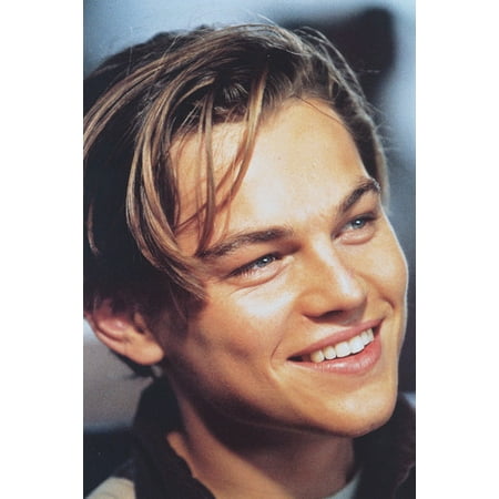 Leonardo Dicaprio as Jack Dawson in Titanic smiling portrait 24X36