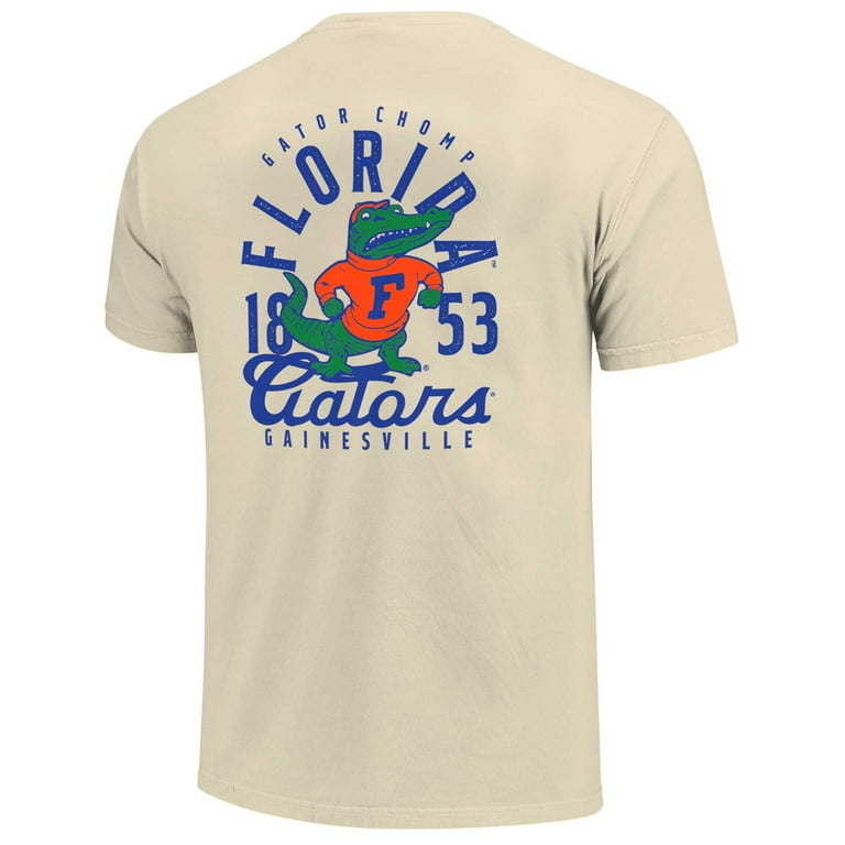 Men's Cream Florida Gators Comfort Colors Mascot Overlay T-Shirt