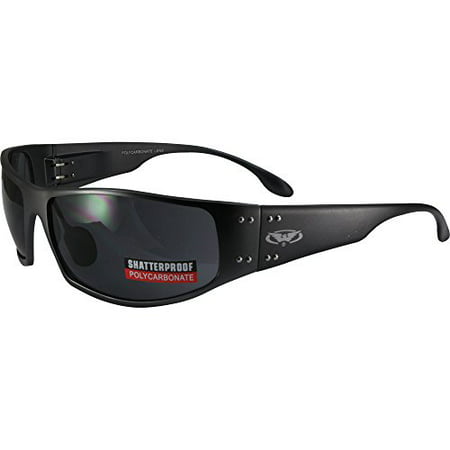 Global Vision BAD-ASS 2 Sport Motorcycle Sunglasses Gunmetal Smoke