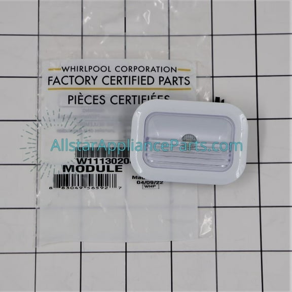 Whirlpool Refrigerator LED Light Assembly W11130208